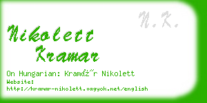 nikolett kramar business card